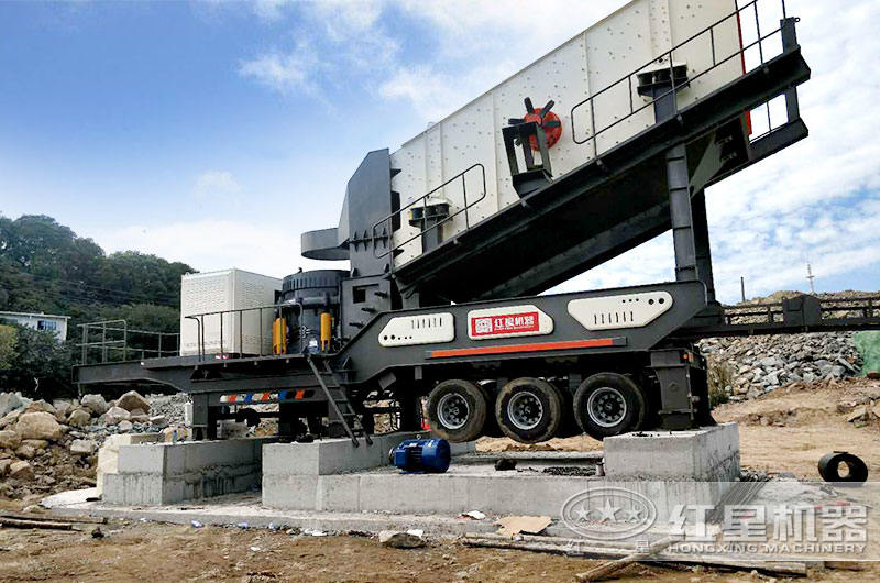 �ƶ�ʽʯ�����������ߣ�Բ׶��+ɸ��